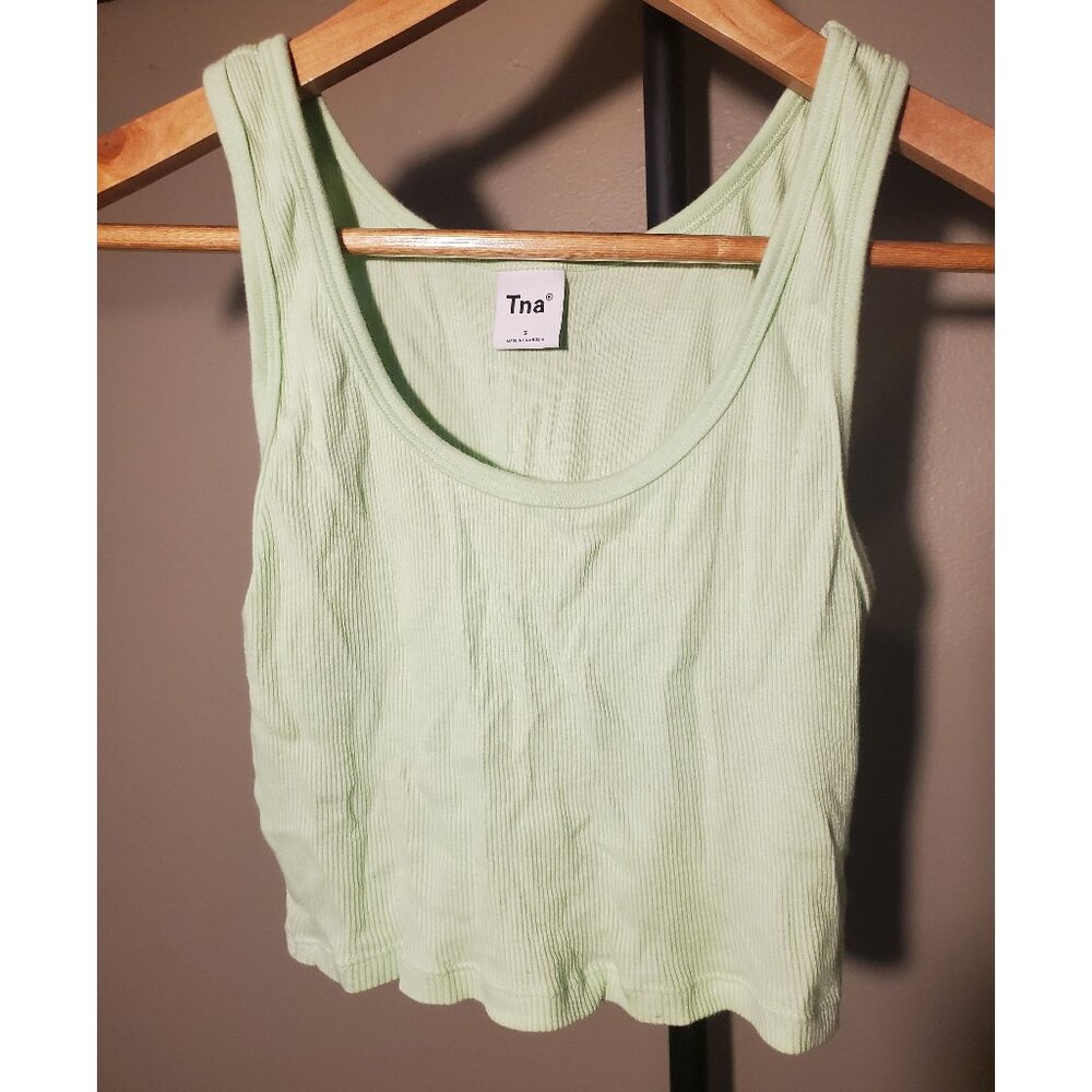 Aritzia Tna Lime Green Crop Tank, Size S